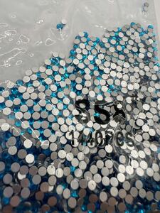 SS8 1440 bead light blue 2mm diamond line crystal nails deco glass Stone Nailparts accessory 