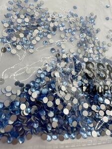 SS8 1440 bead light sapphire 2mm diamond line crystal nails deco glass Stone Nailparts accessory 