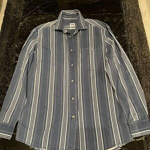 ZARA メンズ ストライプデニムシャツ 美品