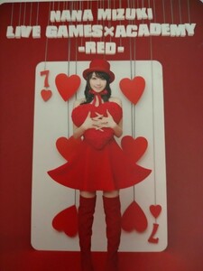 水樹奈々★NANA MIZUKI★LIVE GAMES×ACADEMY-RED-★DVD★2010★送料無料★