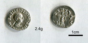 Y2128 古代インド　インドグリーク朝　ミリンダ王　美品