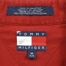 TOMMY HILFIGER トミーフィルフィガー 長袖 BDシャツ レッド Size M #10224 アメカジ カジュアル ストリート ボタンダウン_画像3