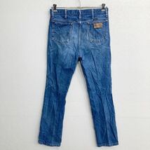 中古 古着 Wrangler カウボーイ ロングパンツ W34 ラングラー 936DEN ブルー コットン メキシコ製 古着卸 アメリカ仕入 2310-330_画像7