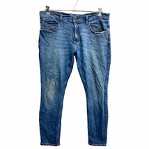 中古 古着 Wrangler デニムパンツ W39 ラングラー ビッグサイズ ブルー スリム 古着卸 アメリカ仕入 2310-100_画像1