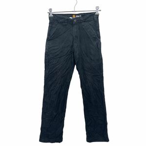 中古 古着 Carhartt ワーク・ペインターパンツ W28 カーハート ブラック リラックスフィット 古着卸 アメリカ仕入 2310-185