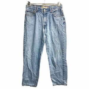 中古 古着 Levi's 550 デニムパンツ W35 リーバイス リラックスフィット ライトブルー コットン 古着卸 アメリカ仕入 2310-227