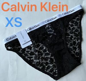 【送料無料】新品★Calvin Klein カルバンクライン レース ビキニ ショーツ XS （日本サイズXS～S位）黒 oc