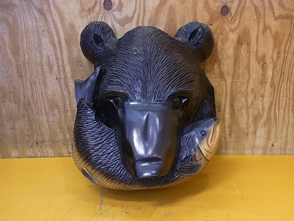 当時物 北海道 25年前 ビンテージ 黒 熊の木彫り 90年代 熊 木彫り-