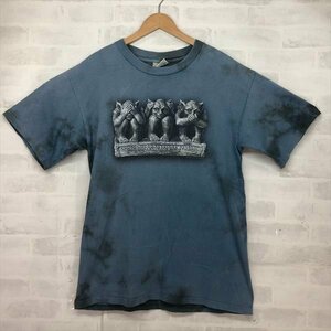 SOFT GOOD ソフトグッド 90’s USA製 ヴィンテージ コットン 半袖 プリント Tシャツ SIZE:L ライトブルー MU632023103003