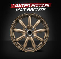 MONZA JAPAN JP-STYLE Bany Limited Edition マットブロンズ 15インチ 4H100 4.5J+45 4本 67.1 業販4本購入で送料無料_画像2