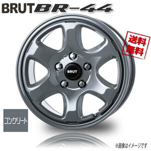 BRUT BR-44 コンクリート 16インチ 5H114.3 6.5J+30 1本 77.8 業販4本購入で送料無料