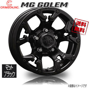 CRIMSON MG ゴーレム マットブラック 16インチ 5H139.7 6J-5 4本 108.8 業販4本購入で送料無料