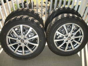 スタッドレスタイヤ　アルミホイール付　185/60 R15　4穴　1シーズンのみ使用