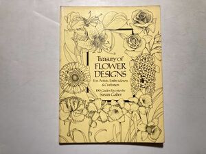 Treasury of Flower Designs 花モチーフ 図案集 グラフィックデザイン 洋書