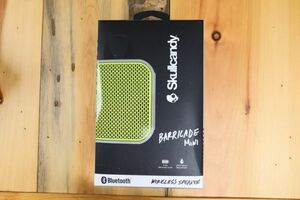 Skullcandy ワイヤレス ポータブル スピーカー Barricade Mini Bluetooth Gray Hot Lime 新品 未開封