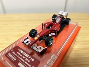 1/43 TAMEO 完成品 フェラーリ F10 #8 フェルナンド・アロンソ 2010 バーレーンGP