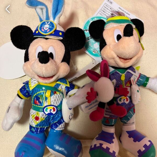ぬいぐるみバッジ うさたま大脱走 ぬいば ミッキーミニー ディズニーランド ディズニーイースター