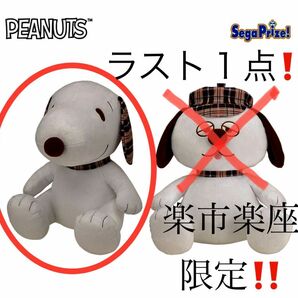 SNOOPYM L ぬいぐるみ“スヌーピー＆オラフ チェックスタイル ぬいぐるみ