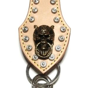 ドクロコンチョ付オリジナルデザインベルトループキーホルダー