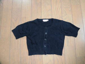  Bonpoint * navy blue color short sleeves cardigan *6 -years old 