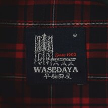 ★日本製 国産品 早稲田屋 WASEDAYA 長袖 クレイジーパターン タータンチェック BD シャツ M メンズ ボタンダウン カジュアル お洒落★_画像4