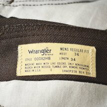 ★70s 80s ヴィンテージ USA製 ラングラー Wrangler 42 TALON 00082HB ランチャー ドレス パンツ 36 BROWN ビンテージ スタプレ タロン★_画像4