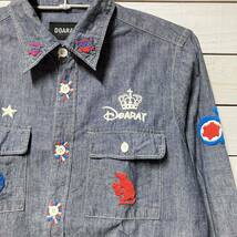 DOARAT EMBROIDERY DENIM SHIRT ドアラット 刺繍 デニム シャツ_画像3