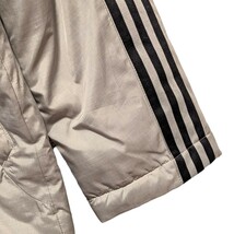 ■冬物40％OFF 最終価格■　adidas アディダス ベンチコート グレー Mサイズ 防寒アウター　メンズアウター　ロングコート　adidasコート　_画像6