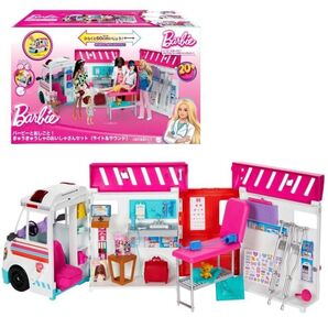 バービー(Barbie) バービーとおしごと!きゅうきゅうしゃのおいしゃさんセット(ライト&サウンド)のりもの プレイセット
