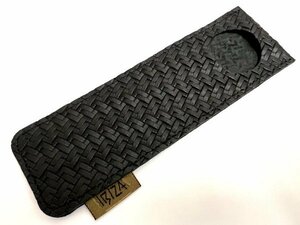 【菊水-8510】◆IBIZA［イビサ］レザー ペンケース◆ブラック／黒／国産／MADE IN JAPAN◆ユーズド・中古◆KT