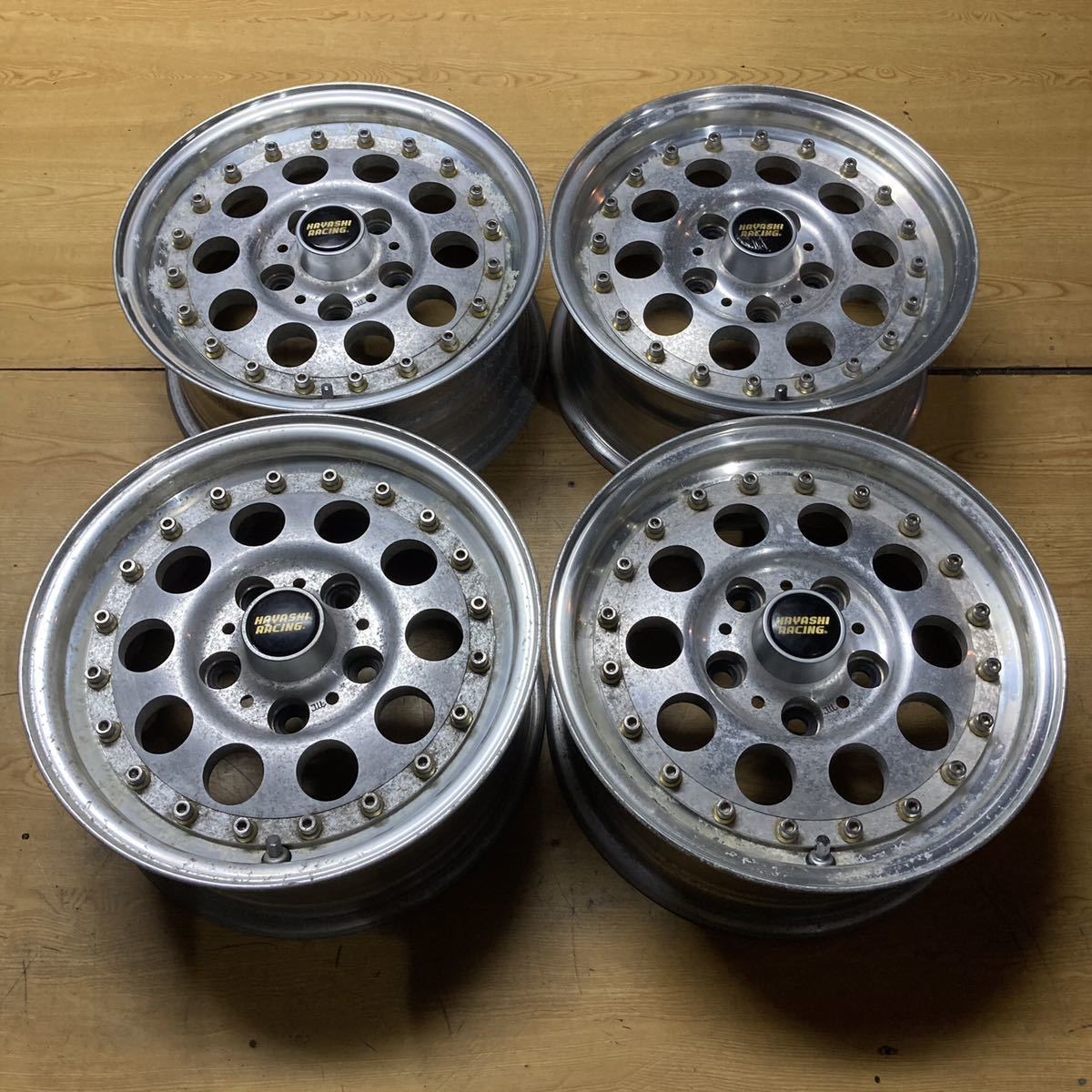 K2301 送料無料 AWC ホイール MADE IN USA 14-6J PCD114.3 5H ハブ径約