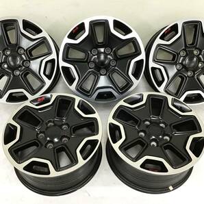 5本セット Jeep ラングラー ルビコン 10周年モデル 純正 ホイール 17インチ 17×7.5 PCD127 5H オフセット 44.45 ブラック/シルバー ジープの画像1