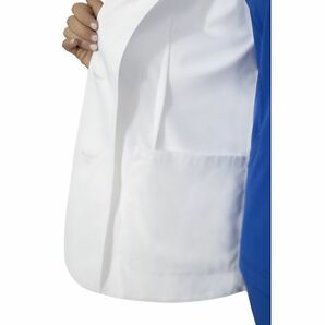 ★レディース ブレザー白衣 長袖 (S) プロフェッショナル仕様 ドクターコート 定4900円 THE WHITE COAT minimalist 5160 吸水/速乾の画像7