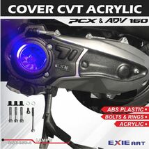 国内未発売 ホンダ PCX125 160 クランクケースカバー ファンが見えます JK05 JK06 KF47 HYBRID ドレスアップ　カスタム HONDA 本田_画像3