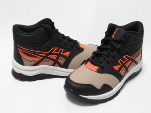 asics LAZERBEAM WF ベージュ ブラック 21cm アシックス レーザービーム 紐 スノトレ ブーツ ウィンター 雪道 1154A136-200