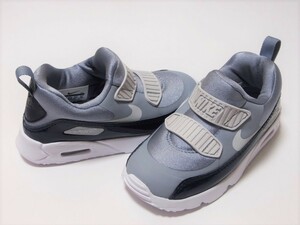 NIKE AIR MAX TINY 90 TD グレー ネイビー 16cm ナイキ エアマックス タイニー エアマックス90 キッズ スリッポン 881924-401