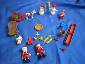 playmobil Play Mobil Santa Claus set small articles great number 