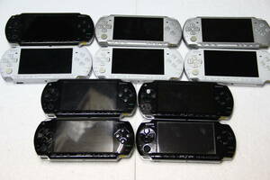 SONY PSP本体 PSP-1000/2000/3000 まとめて10個セットB 送料無料 動作未確認のためジャンク品扱い