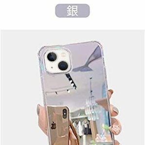 iPhone14iPhone14Pro ケース 鏡 ミラー 携帯 TPU 純正 薄 カバー ケース アイフォン14 プロ 携帯ケース 携帯カバー エアバッグソフトの画像3