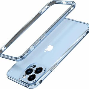 iPhone 13 Pro Max 13 mini アルミバンパー ケース レンズ保護カバー付き 鏡面仕上げ 合金フレーム 13プロマックス ケース メタルバンパーの画像4