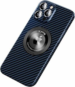Magsafe対応 iPhone15 Plus ケース リング付き 炭素繊維調 薄型 軽量 カメラレンズ スタンド機能 アイホン15プラス 保護カバー
