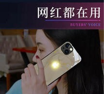 着信光る iphone15Pro Max ケース アイフォン15マックス Ledロゴライト 輝くロゴライトアップロゴケース照明カバー強化ガラスバックカバー_画像6