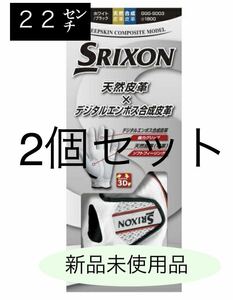 22cm 2個　スリクソン メンズ ゴルフウェア グローブ　ホワイト SRIXON 左手用 GGGS003