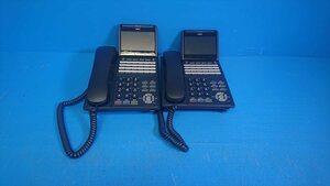 ■２台セット NEC DT900 Series ITK-24CG-1D（BK）TEL 24ボタン電話機（ビジネスホン）