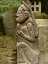 インドネシア南部スンバ島のプリミティブな石像h45cm 0918_画像4
