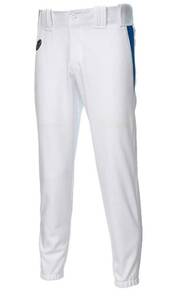 【未使用タグ付】asics(アシックス)ベースボール 野球 ユニフォームパンツ ズボン ロング BAL051 サイズM ホワイト/ロイヤル