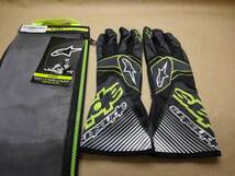 特価!アルパインスターズ新品■ レーシングカートグローブ TECH-1 K RACE V2 GLOVE■ブラックグリーンライム alpinestars_画像1