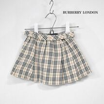 BURBERRY LONDON　バーバリー　ノバチェック　ガールズ キッズ　女の子　ベビー　スカート　チェック柄　80CM　綿_画像1