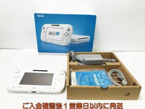 【1円】任天堂 WiiU 本体 ベーシックセット 8GB ホワイト ニンテンドーWii U 初期化/動作確認済 K06-123yk/G4