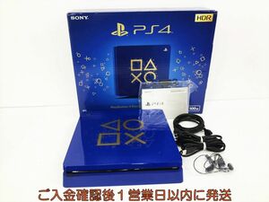 【1円】PS4 本体/箱 セット 500GB ブルー Days of Play Limited Edition SONY PlayStation4 初期化/動作確認済 M05-526kk/G4